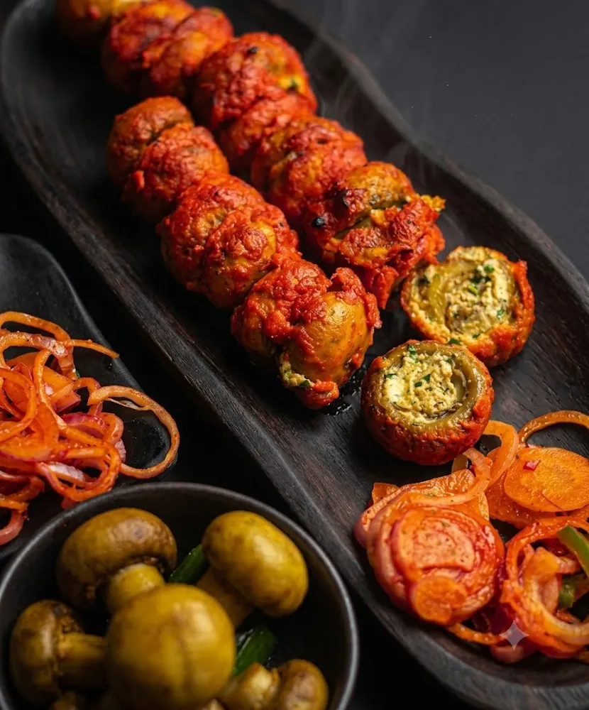 Mushroom Stuffed Tikka