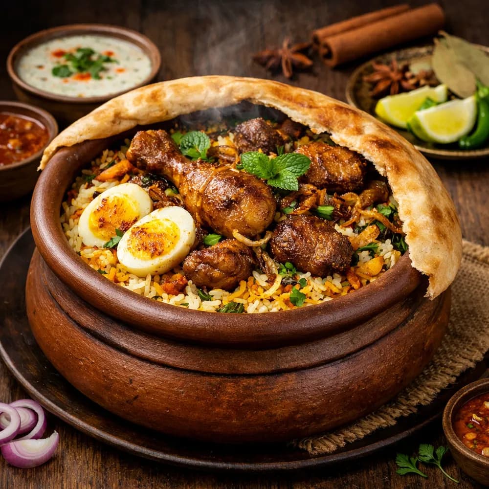 Non-Veg Handi Dum Biryani