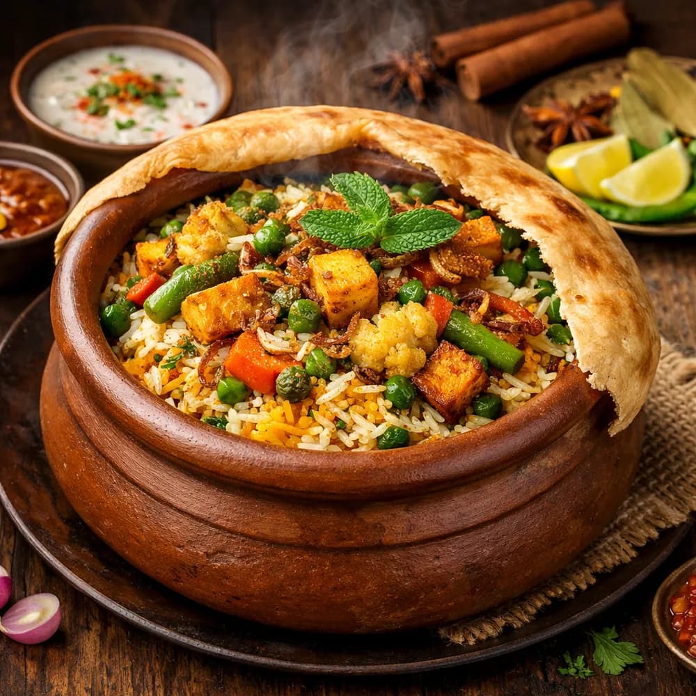 Veg Handi Dum Biryani