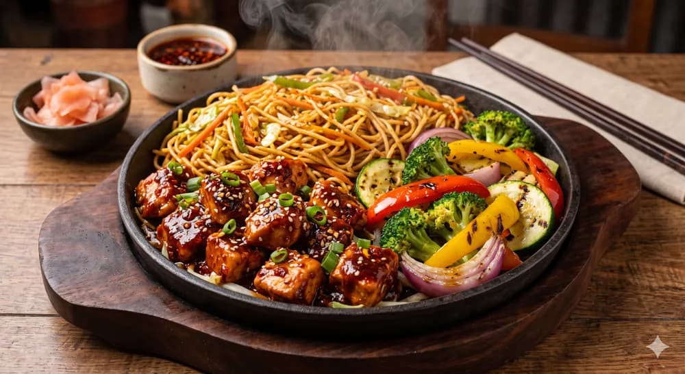 Schezwan Chicken Sizzler
