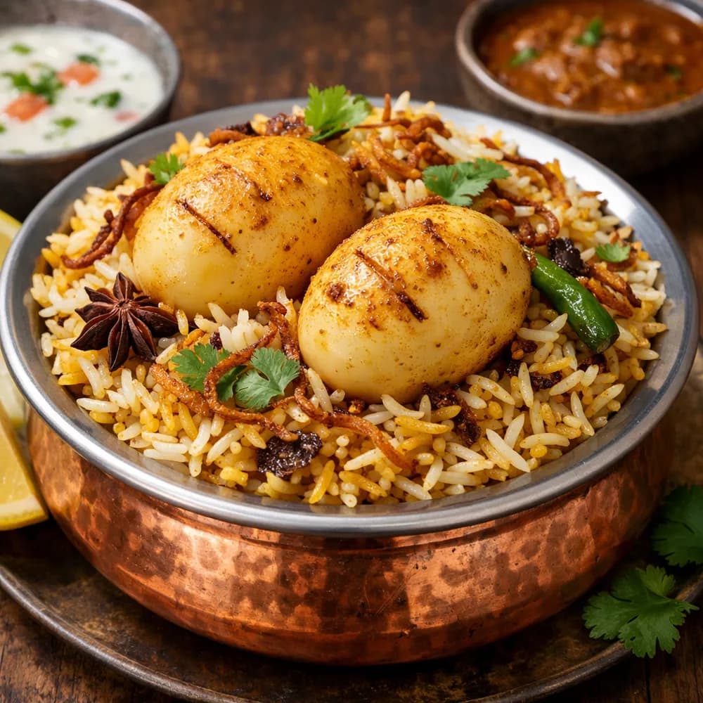 Egg Biryani (2 pc)