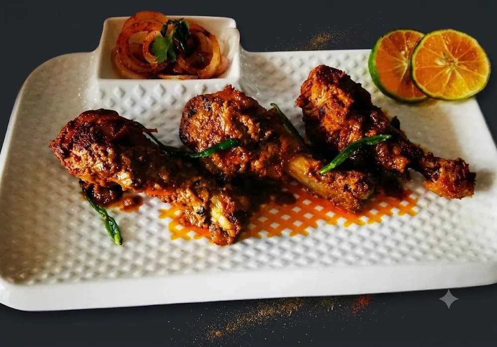 Kashmiri Stuffed Tangri Kebab (4 pc)